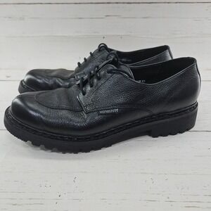 Mephisto Pegasio Oxford Mens 10 Black Full Grain Leather Lace Up Dress Shoe‎